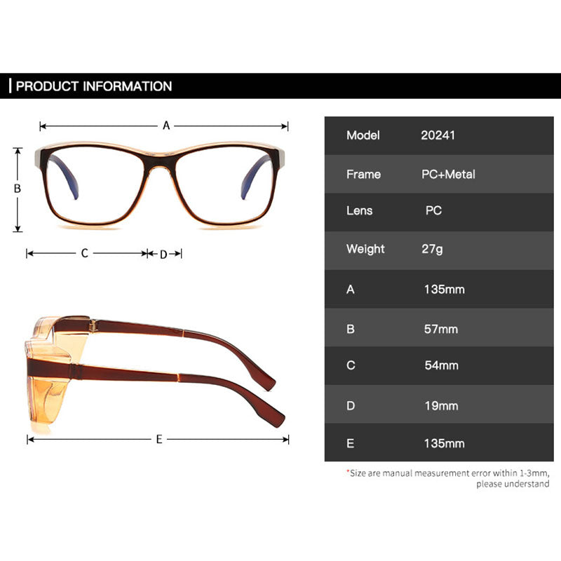 Clear Vision Protective Eyeglasses: Blue Light Blocker