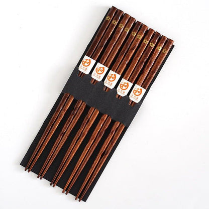 Traditional Japanese Wooden Chopstick Set