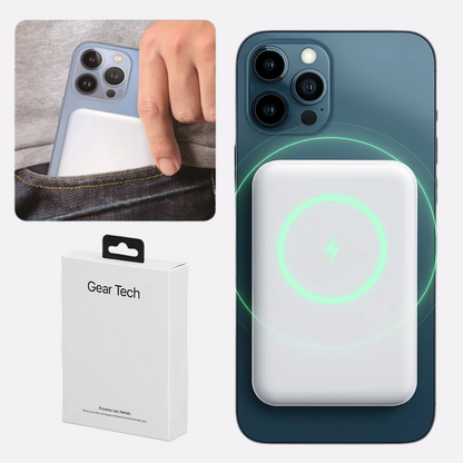 Compact Portable Magnetic Wireless Charger Power Bank - Lusomart