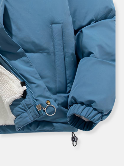 Warm Women's Down Filled Hooded Puffer Jacket