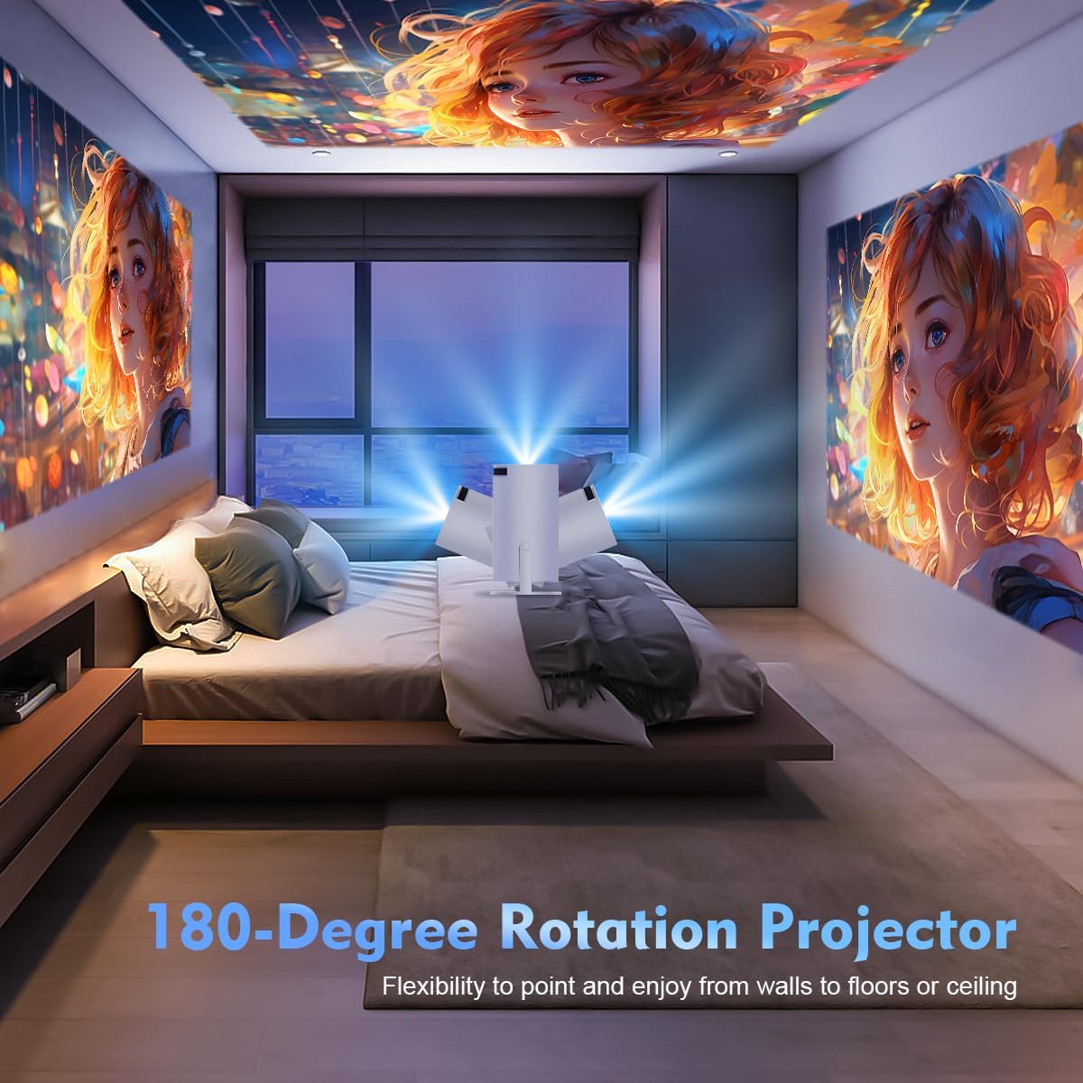 Compact 4K Home Projector Cinema System
