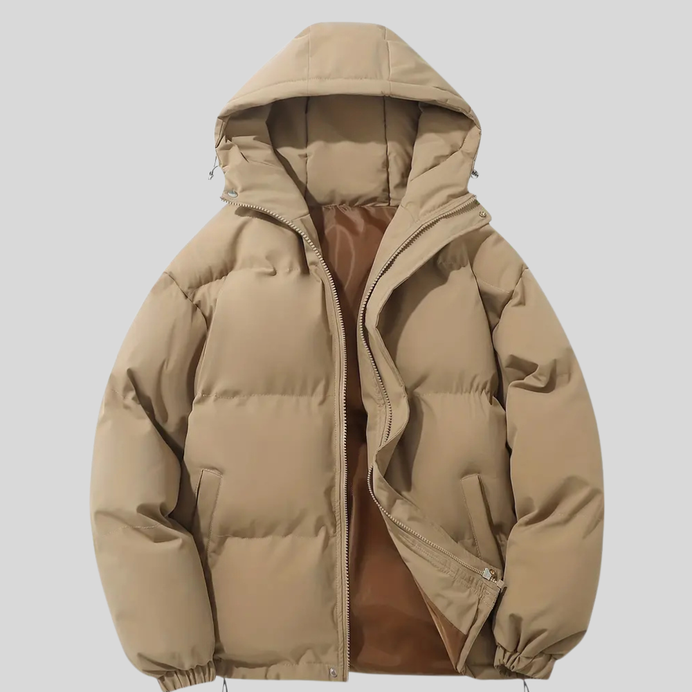 Warm Women's Hooded Puffer Coat for Winter