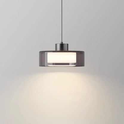 Sleek Clear Glass Hanging Lamp