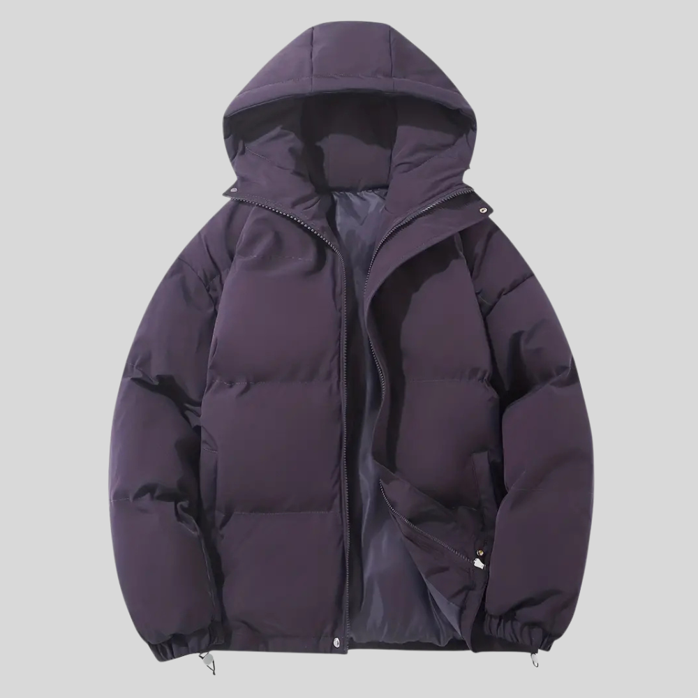 Warm Women's Hooded Puffer Coat for Winter