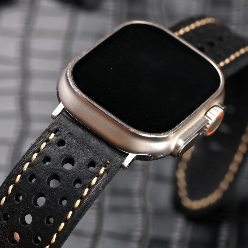 Leather Racing Watch Band