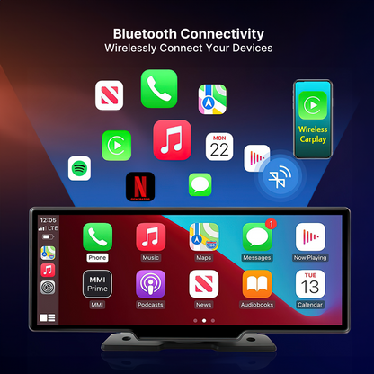 Compact 10.26 Wireless Car Play Touchscreen Display