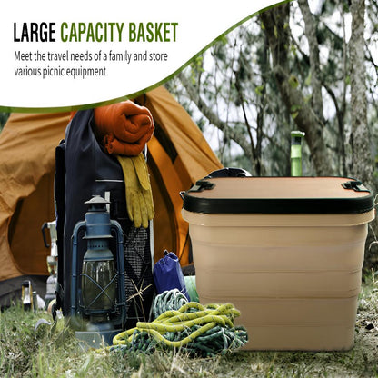 Portable Folding Storage Box for Camping Supplies