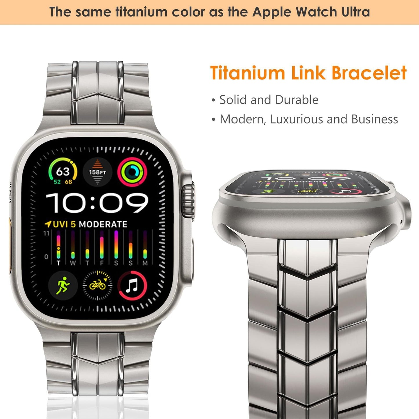 Durable Metal Guard Band for Apple Watch