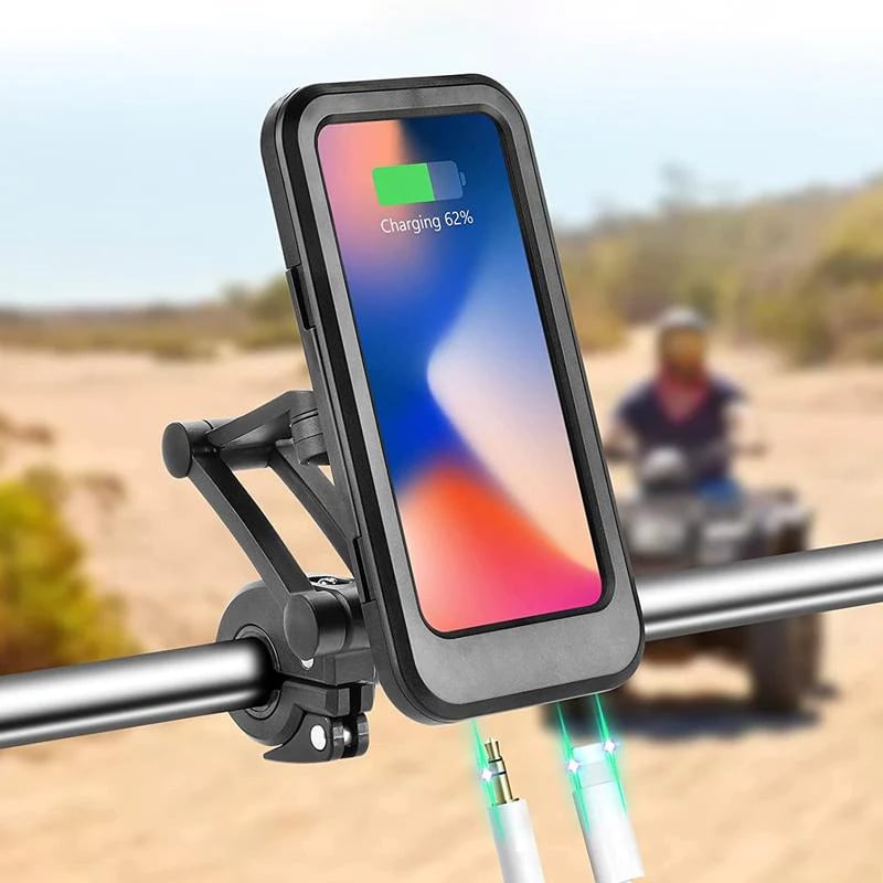 Waterproof Bike Phone Holder With Portable Charger