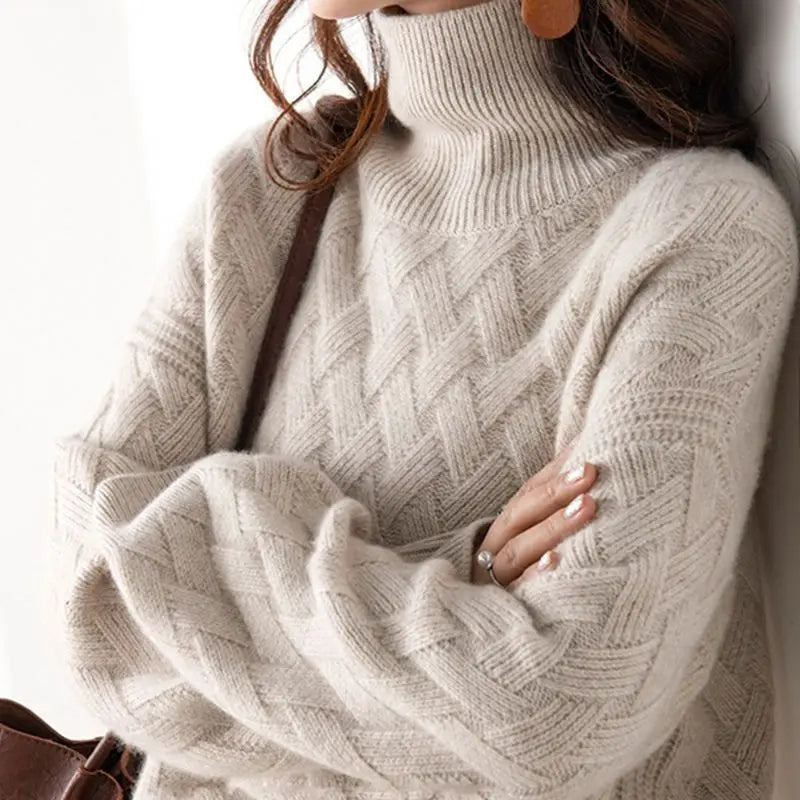 Cozy Crew Neck Knit Sweater - Lusomart