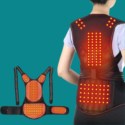 Comfortable Adjustable Back Support With Heat Therapy