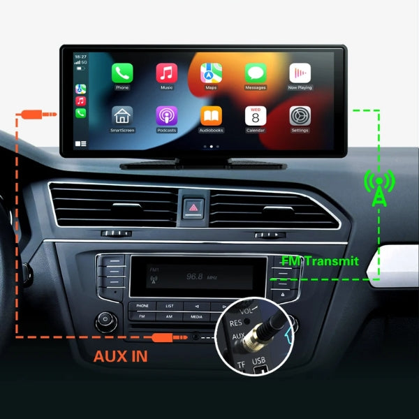 Compact 10.26 Wireless Car Play Touchscreen Display