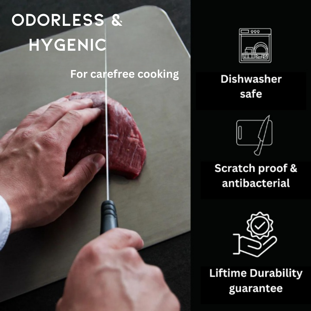 Hygienic Titanium Kitchen Cutting Board, Easy Clean