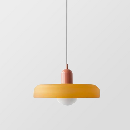Colorful Glass Drop Pendant Light With Adjustable Arm