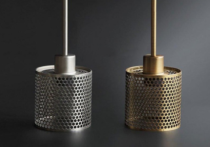 Warm Gold Hexagon Glass Wall Lamp