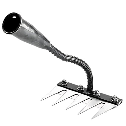 Garden Rake With Strong Metal Tines And Comfort Grip