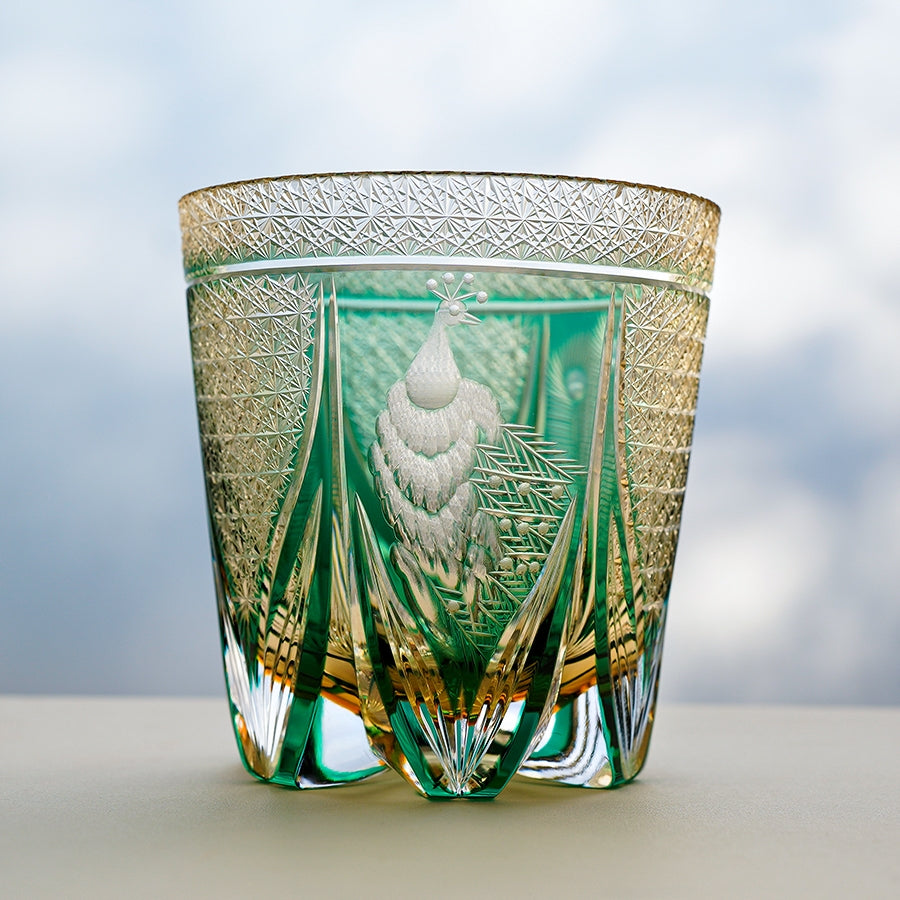 Luxury Green Whisky Glass Gift Set With Wood Box