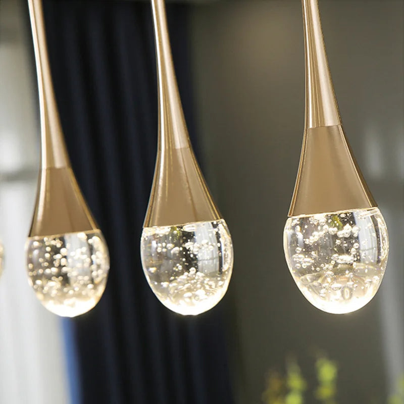 Sleek Glass Hanging Light with Soft Glow - Lusomart