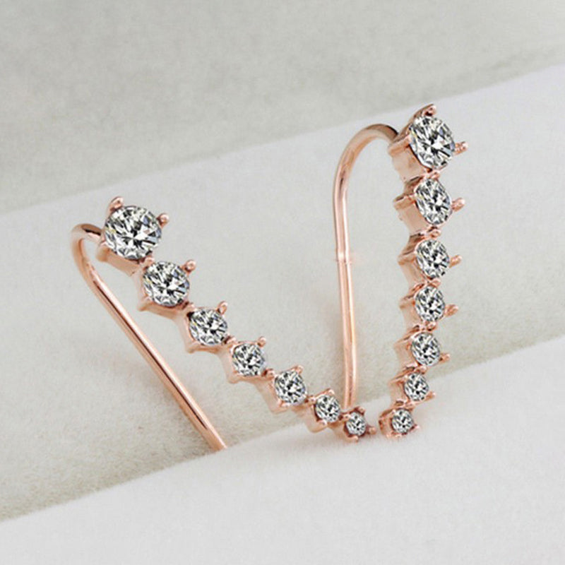 Sparkling Diamond Stud Earrings - Lusomart