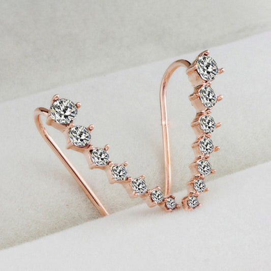 Sparkling Diamond Stud Earrings - Lusomart