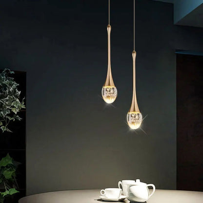 Sleek Glass Hanging Light with Soft Glow