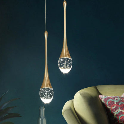 Sleek Glass Hanging Light with Soft Glow