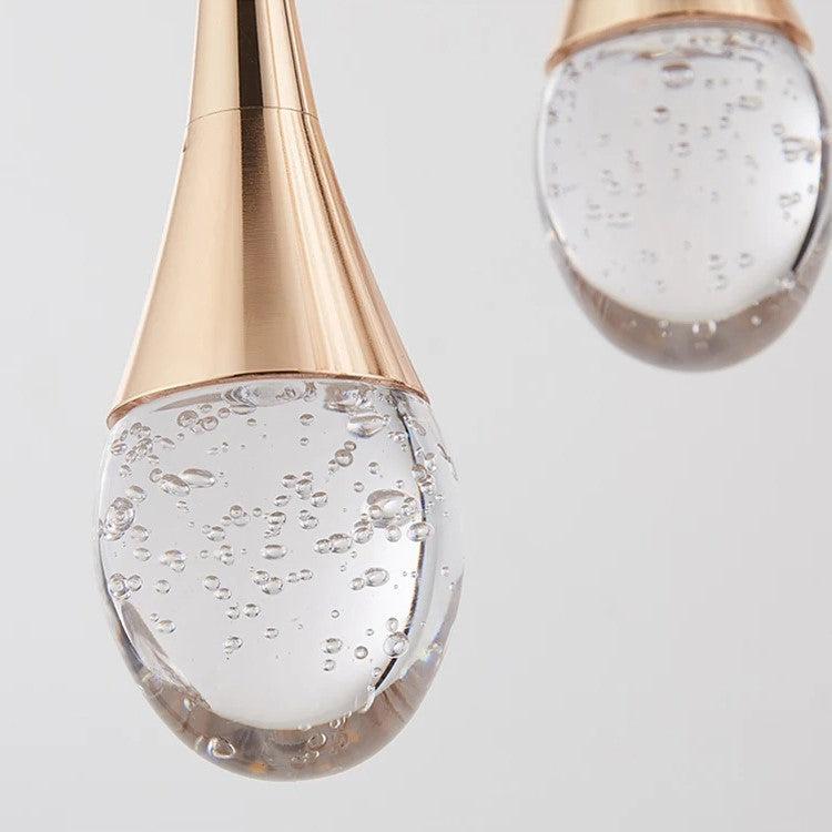 Sleek Glass Hanging Light with Soft Glow