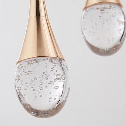Sleek Glass Hanging Light with Soft Glow