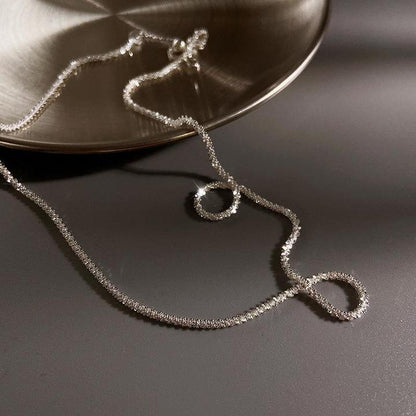 Elegant Silver Necklace With Simple Star Pendant