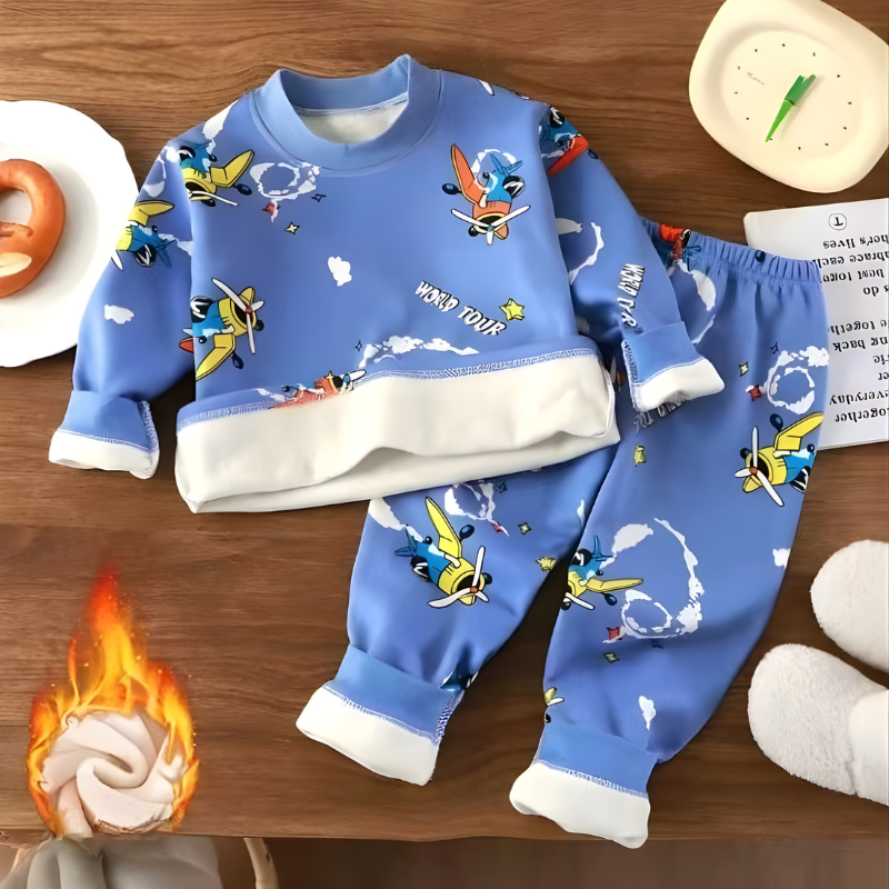 Comfy Kids' Fleece Pajamas - Warm Fun Cartoon Sleepwear - Lusomart