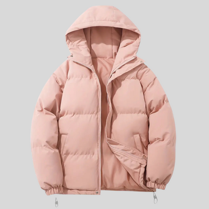 Warm Women's Hooded Puffer Coat for Winter - Lusomart