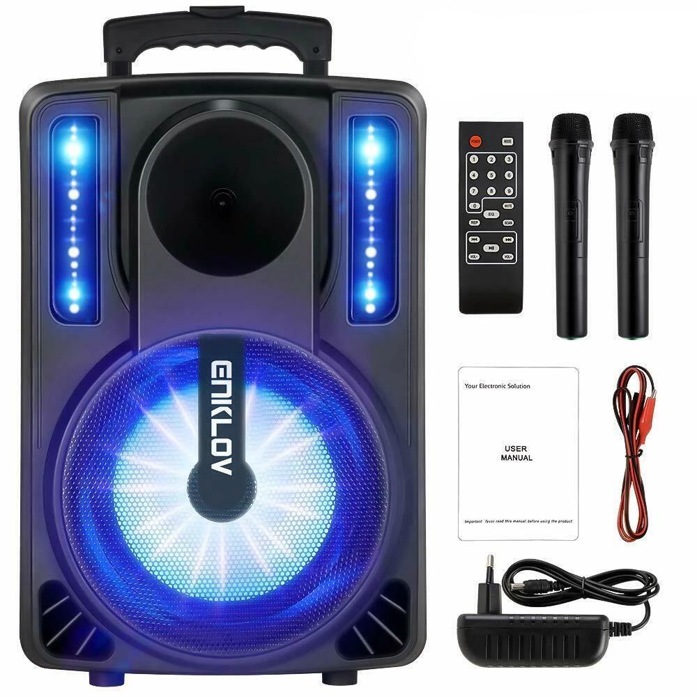 Wireless Karaoke Machine With Microphone And Wheels - Lusomart