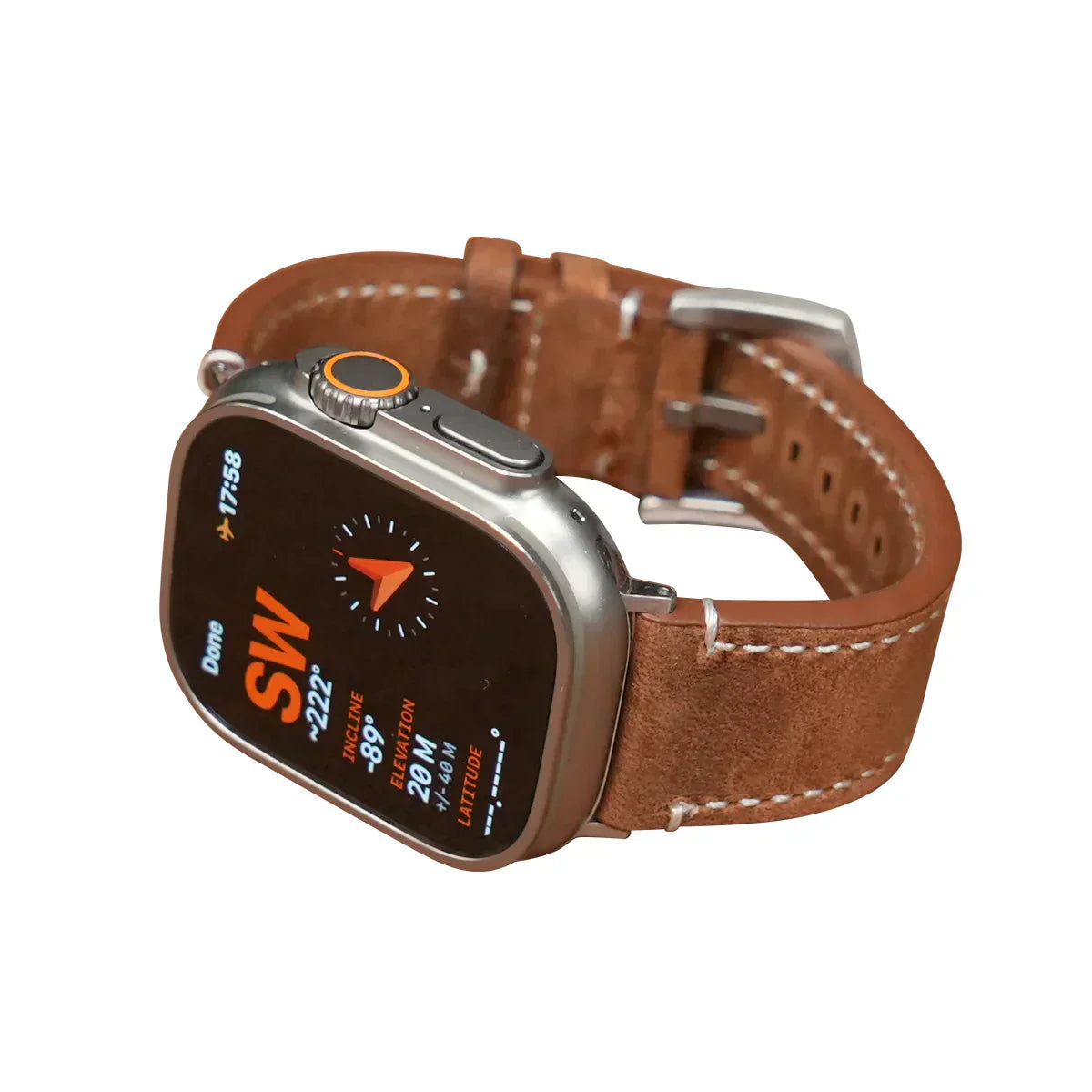 Premium Classic Leather Strap for Apple Watch - Lusomart
