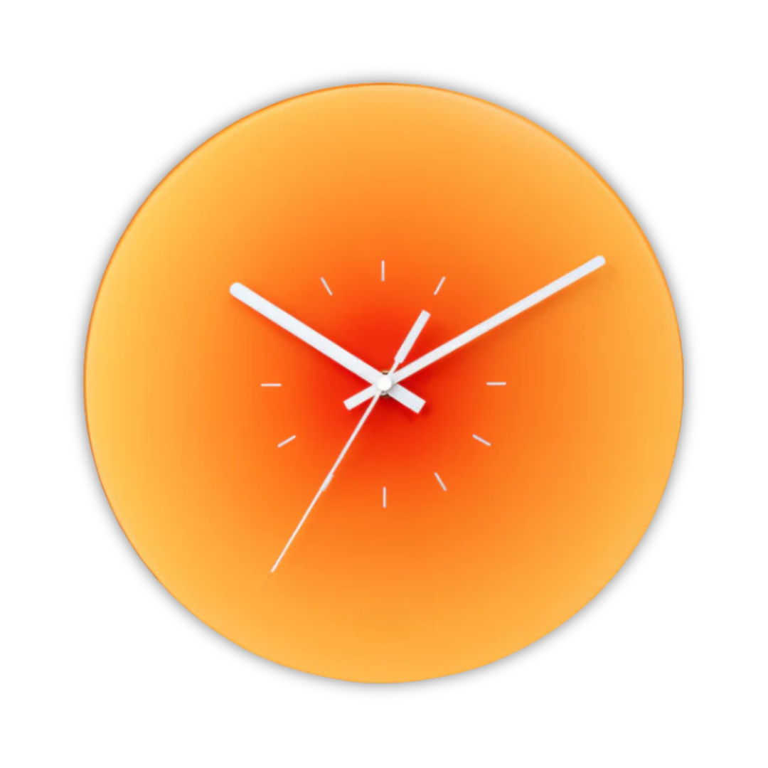 Silent Modern Glass Wall Clock