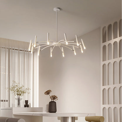 Luxury Gold Black Crystal LED Chandelier Light Fixture