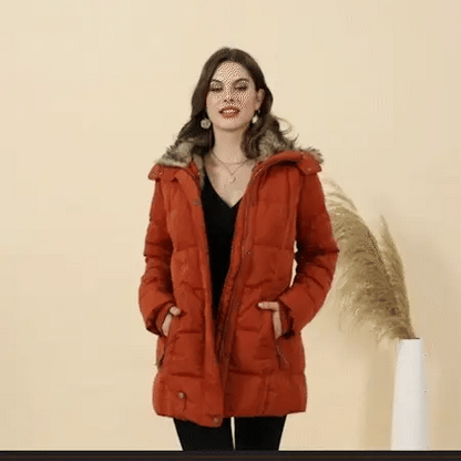 Cold Weather Insulated Snow Jacket with Hood