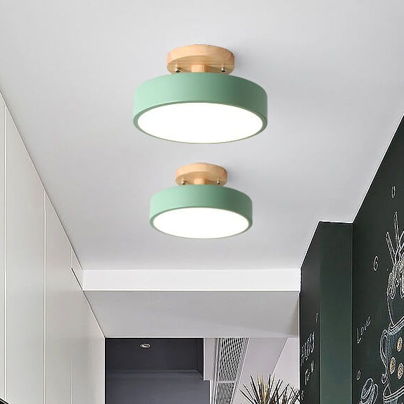 Natural Wood LED Ceiling Light Fixture - Lusomart