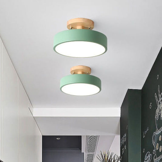 Natural Wood LED Ceiling Light Fixture - Lusomart