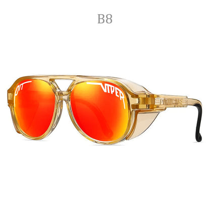 Tough UV Protection Biker Sunglasses Wind Resistant