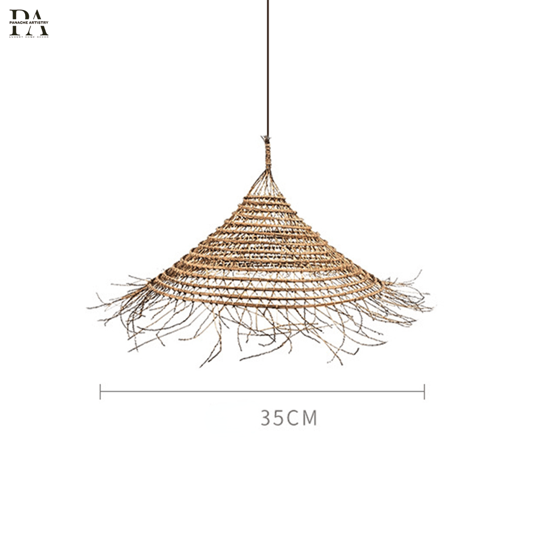 Rustic Wooden Pendant Lamp