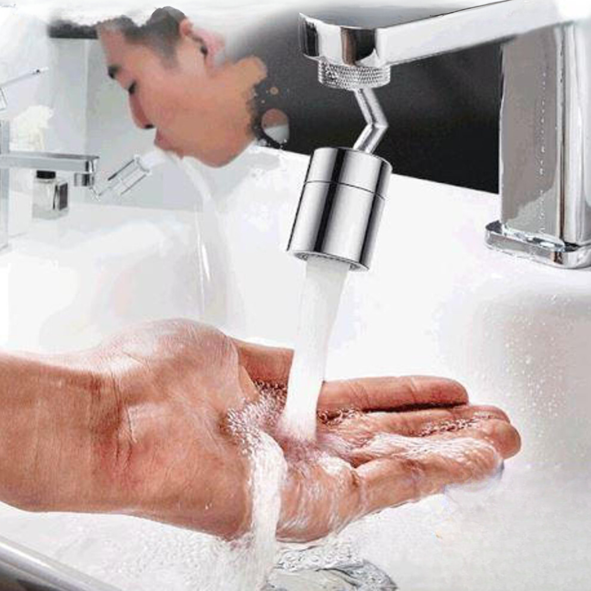 Easy Fit Rotary Faucet Extender - Lusomart