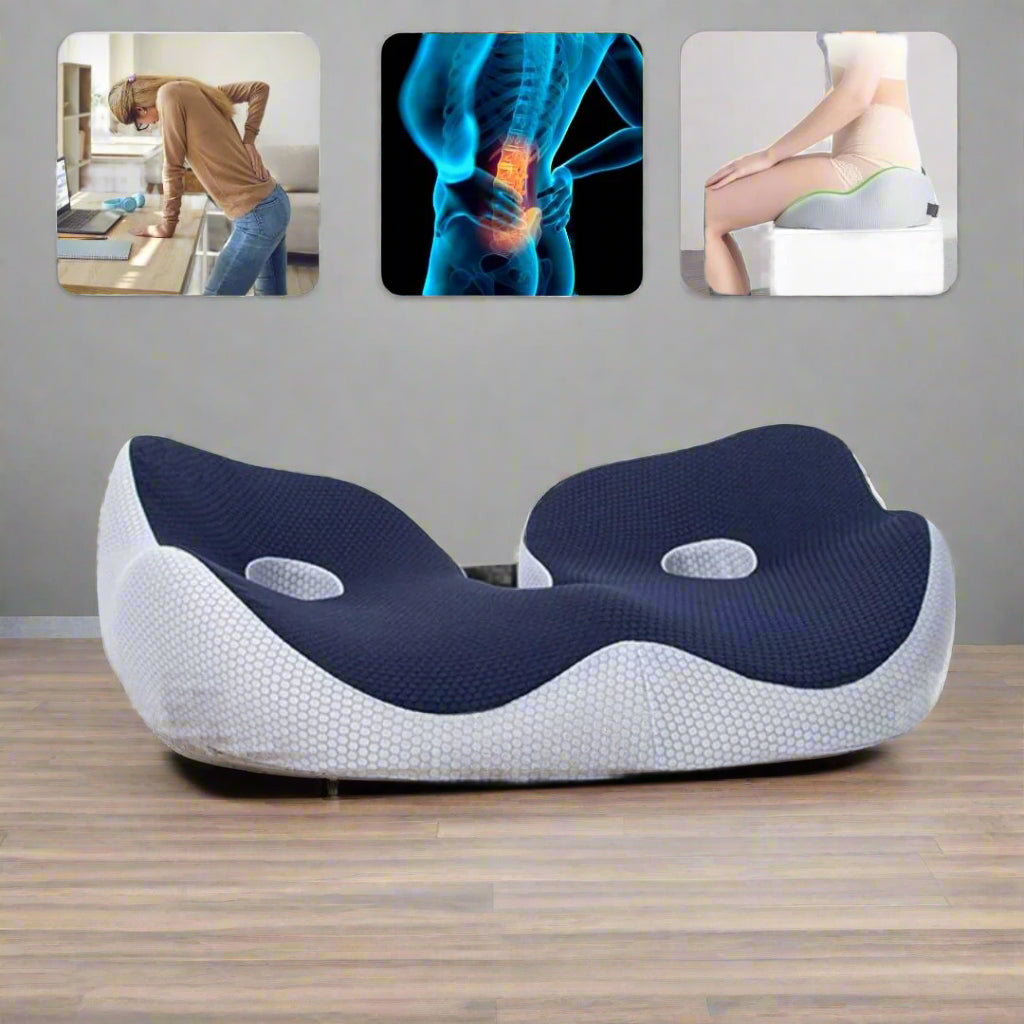 Comfortable Orthopedic Foam Chair Cushion for Back Support - Lusomart