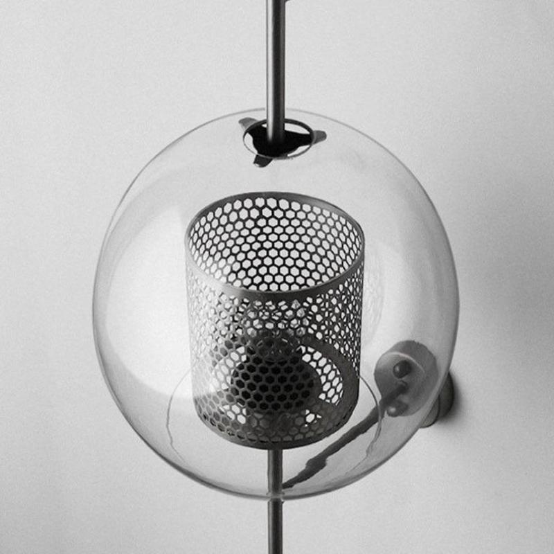 Warm Gold Hexagon Glass Wall Lamp