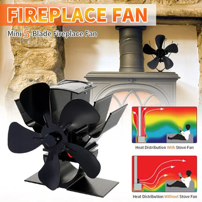 Eco Friendly Wood Burning Stove Fan Heater