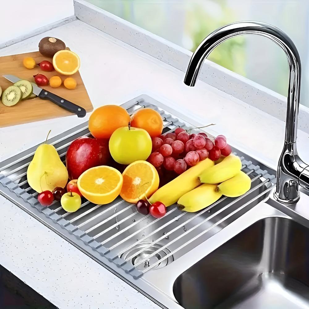 Compact Stainless Steel Dish Dryer Rack - Lusomart