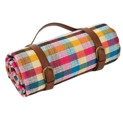Plaid Outdoor Throw Blanket - Lusomart