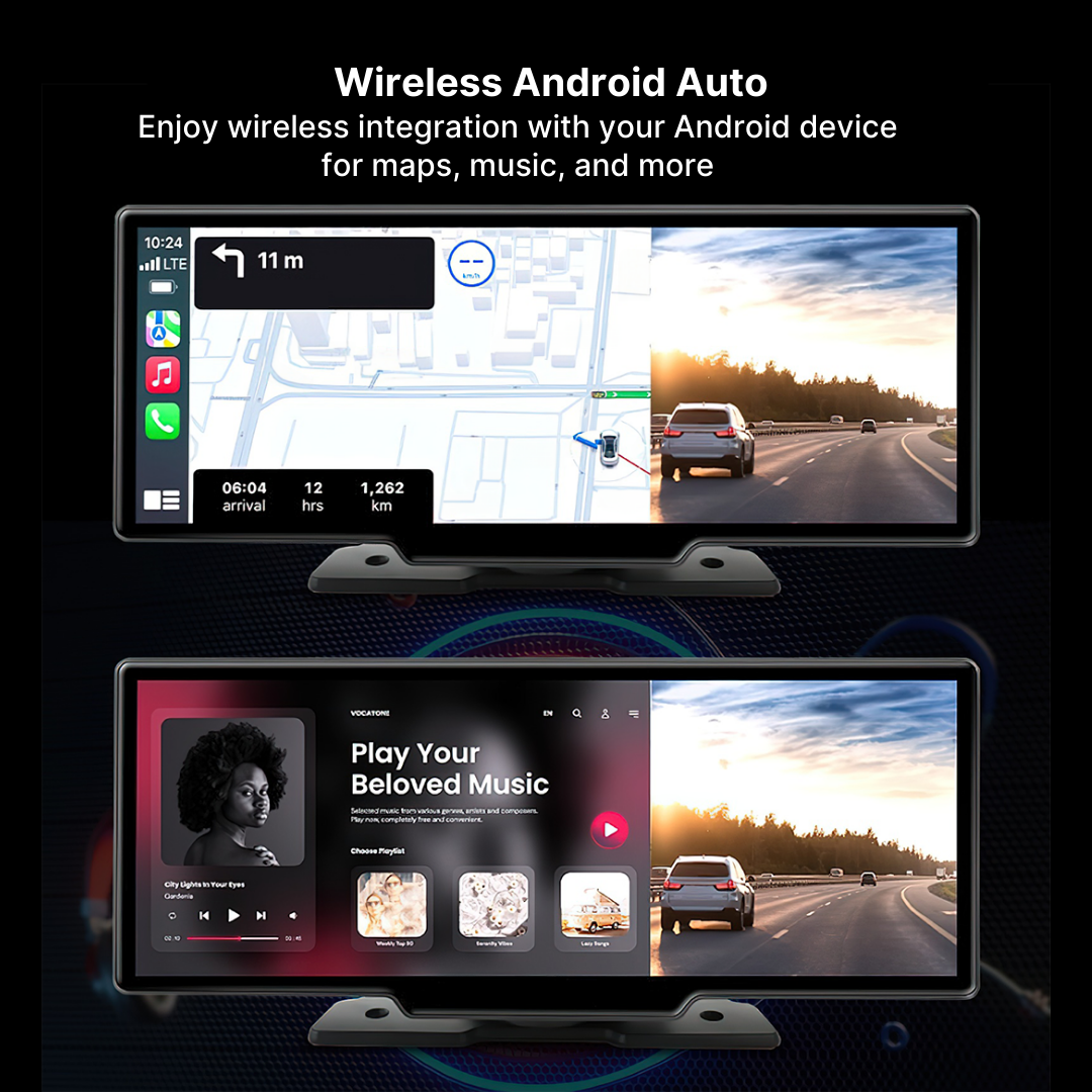 Compact 10.26 Wireless Car Play Touchscreen Display
