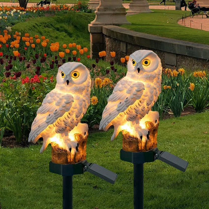 Solar Powered Owl Garden Path Light