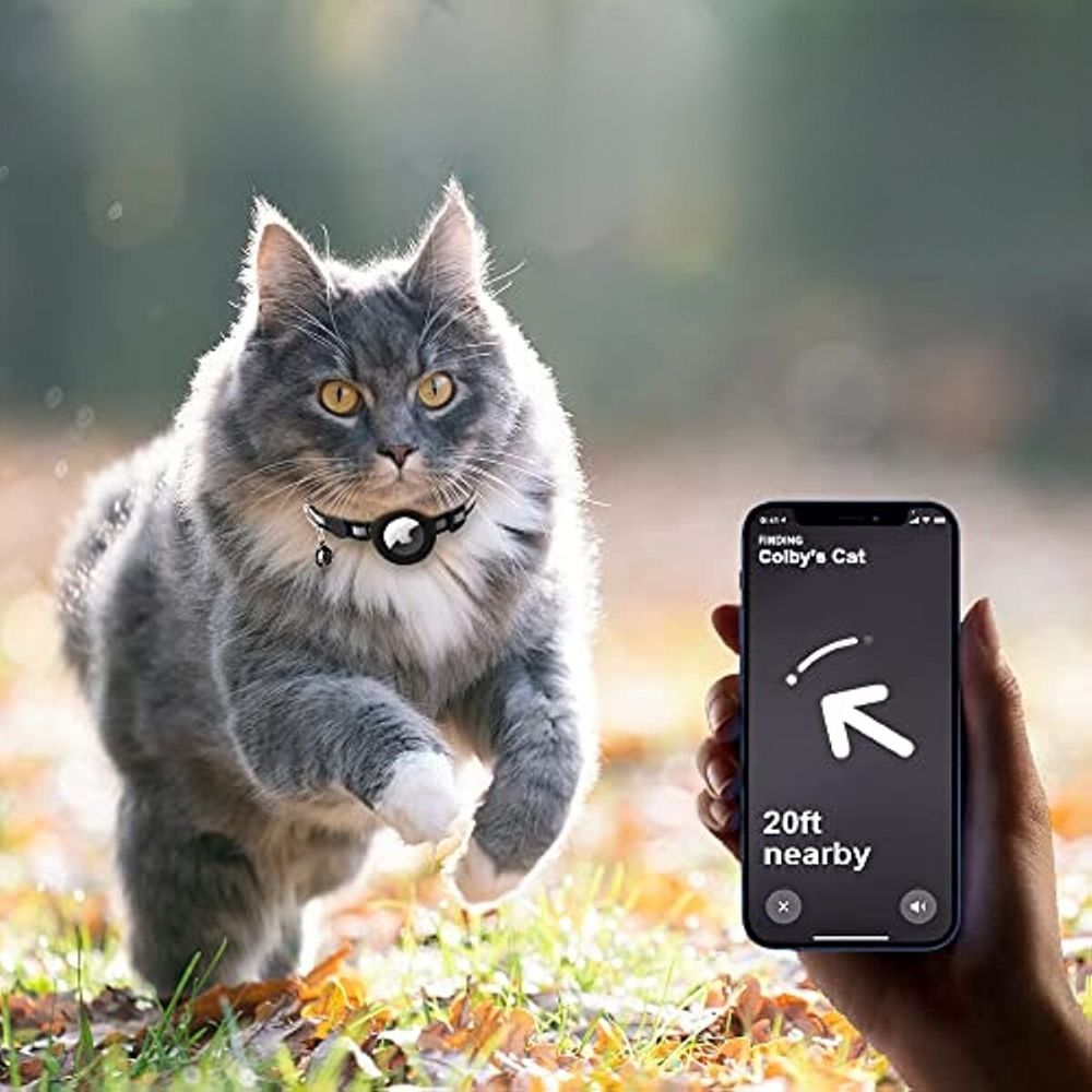 Safety Glow Cat Collar with Fast Release GPS Tracker