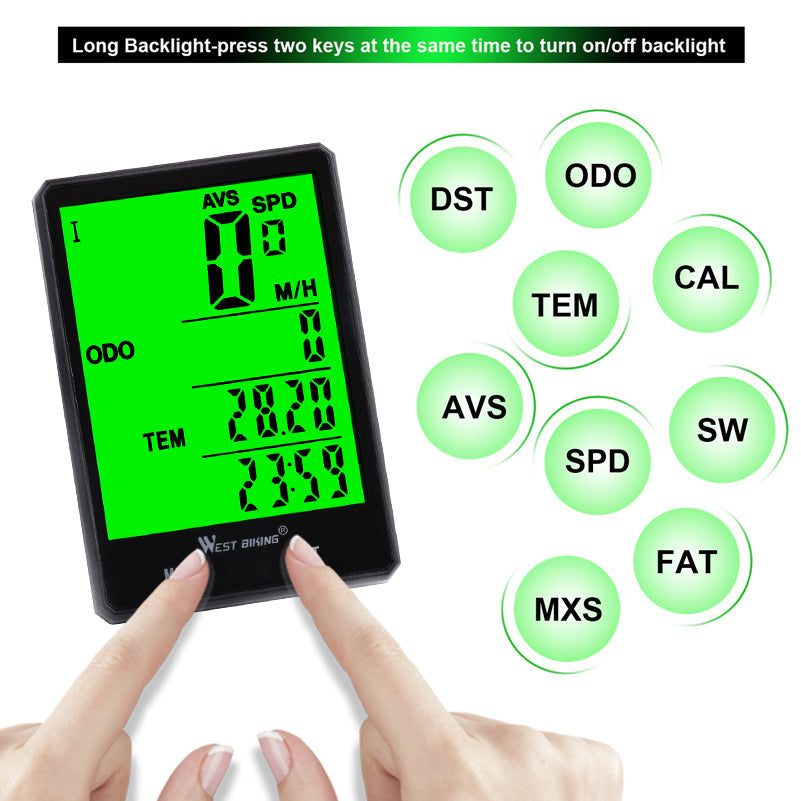 Waterproof Cycling GPS Computer With LED Screen